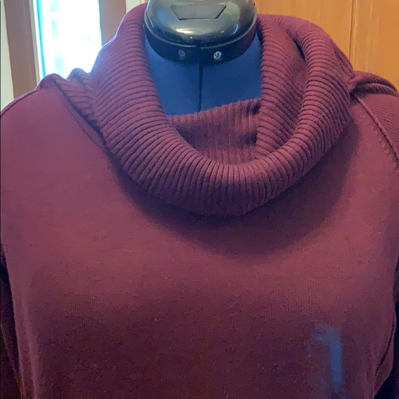 Maroon Sweater Dress - Picture 2 of 7